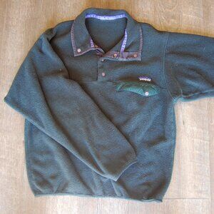 Patagonia Synchilla Snap-T Fleece Pullover – Forest Green – Women’s Medium
